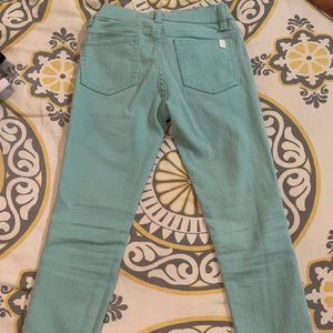 JOE'S JEANS GIRLS SIZE 8 AQUA COLORED SKINNY JEANS